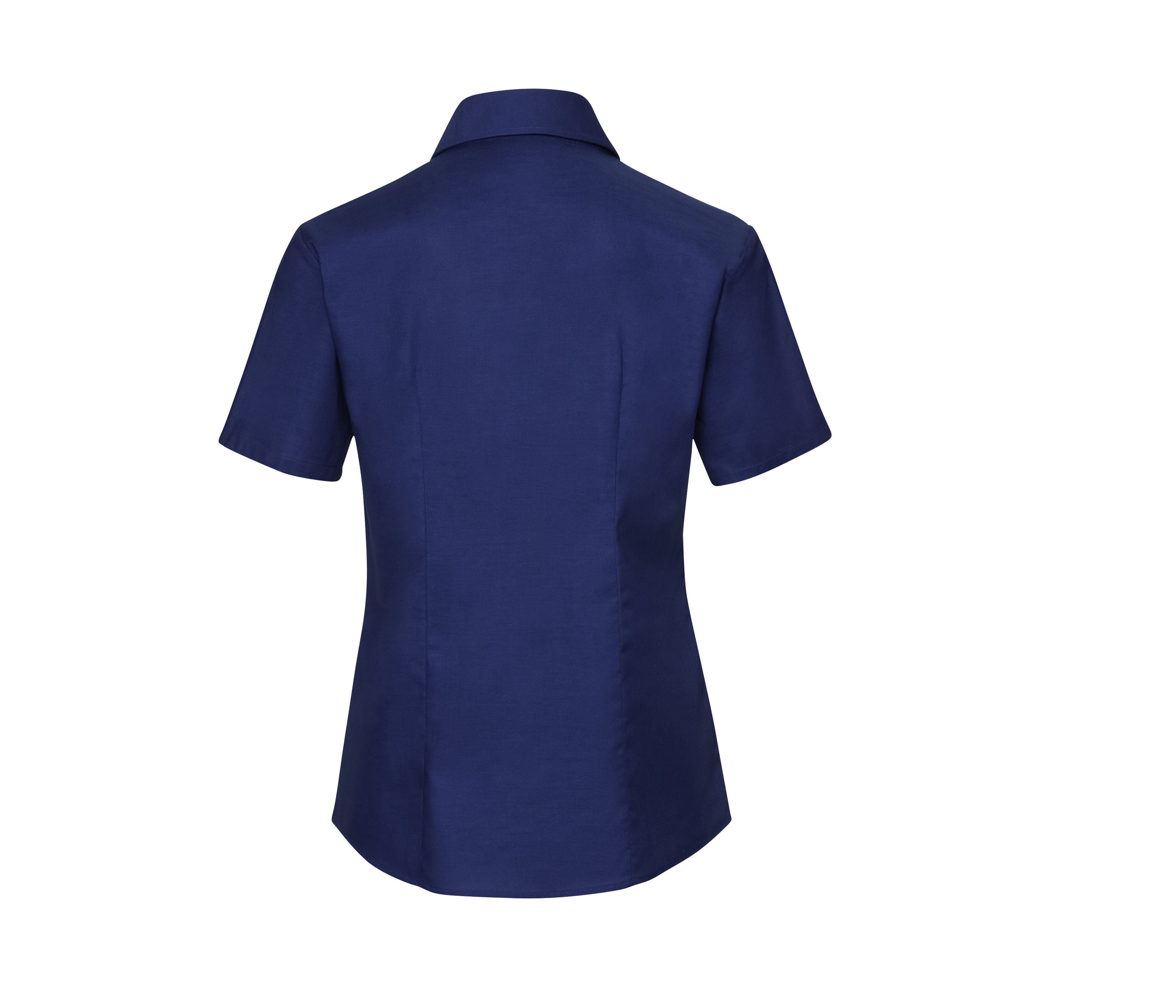 LADIES' SHORT SLEEVE TAILORED OXFORD SHIRT